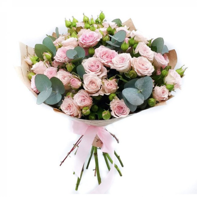 Букет цветов "Клубничное мороженое" Букет цветов "Клубничное мороженое"